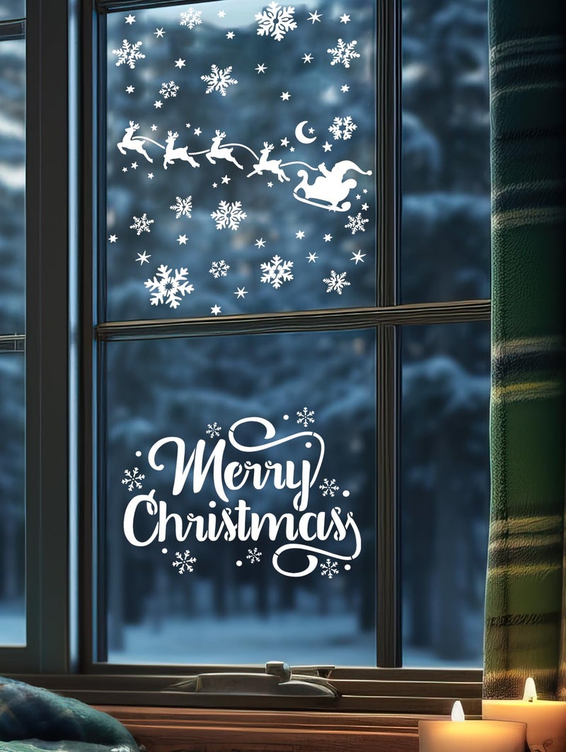 zosylley Christmas Stencils for Crafts Reusable Christmas Window Stencil Xmas Village House Holiday Stencils for Painting on Wood Door Mats Fabrics Decor - Image 4